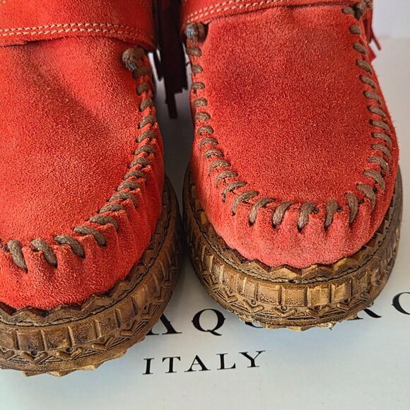 Never Worn Red El Vaquero Colleen Boots Sz 40 - Picture 7 of 12